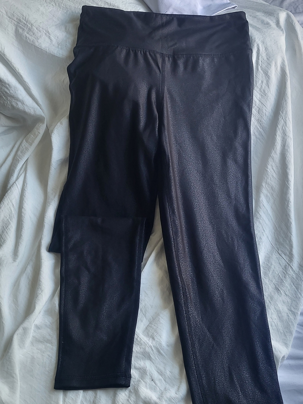 Pink Lily Shine Black Active Leggings